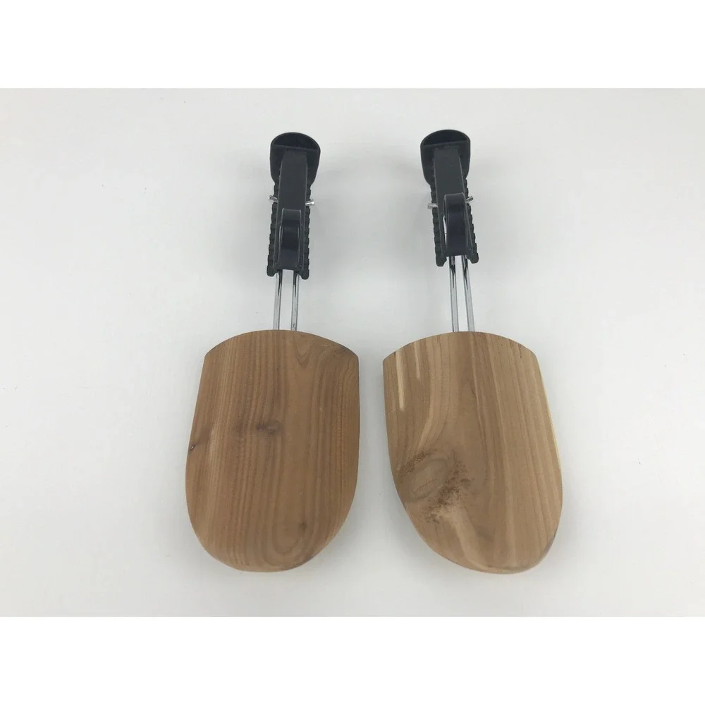 VTG Unbranded Cedar Wood Metal Shoe Trees Keepers Shapers‎ Stretchers